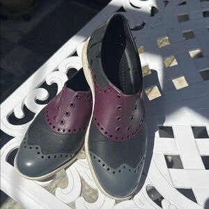 Biion Women's Black, Grey,  and Wine Golf Shoes Size 7